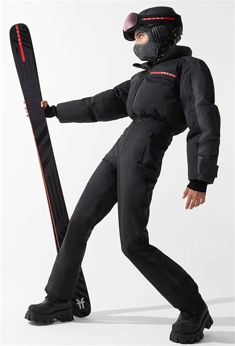 onesie prada ski suit|one piece heated snow suit.